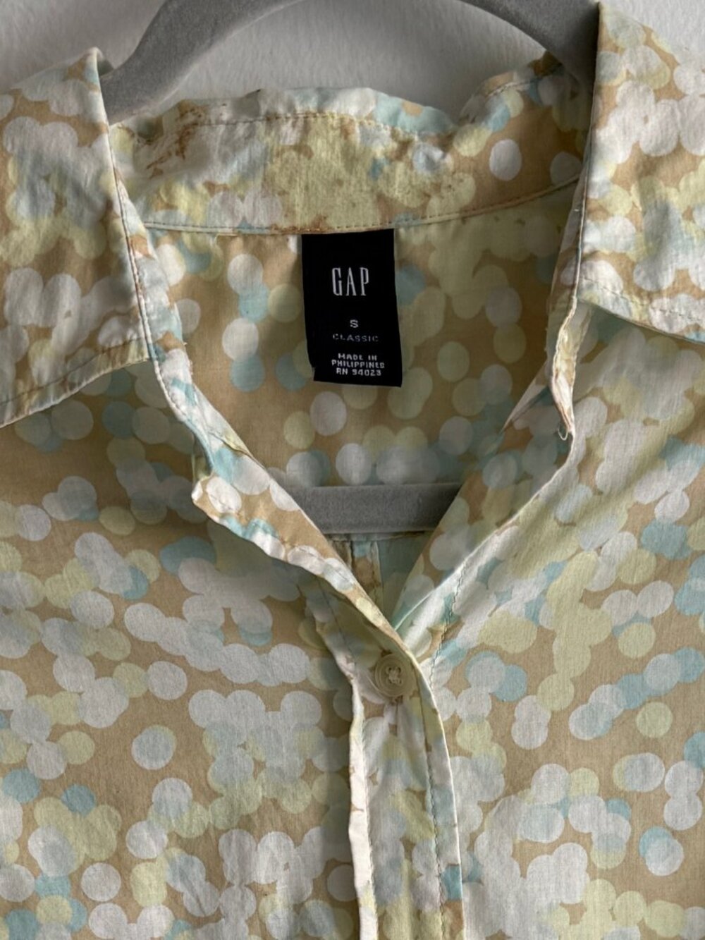 Vintage Y2K Gap Women's Cotton Button-Down Shirt
